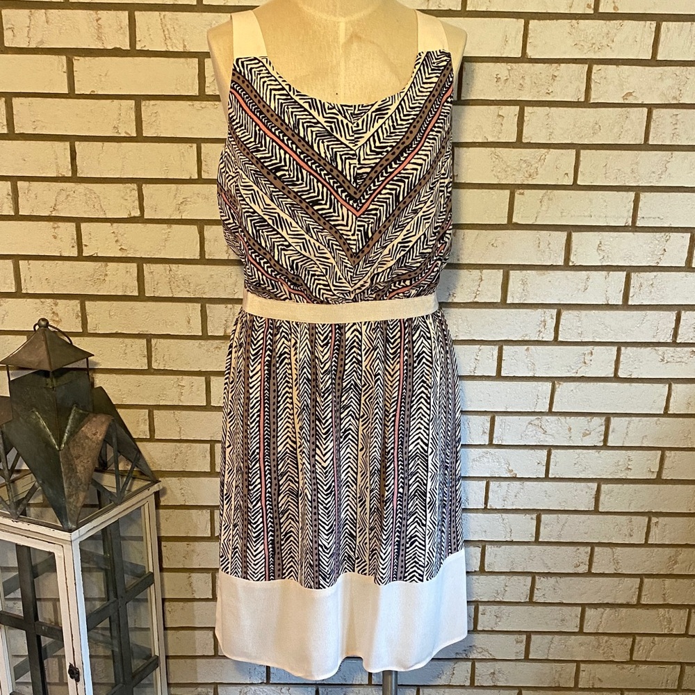 Loft Chevron Patterned Dress